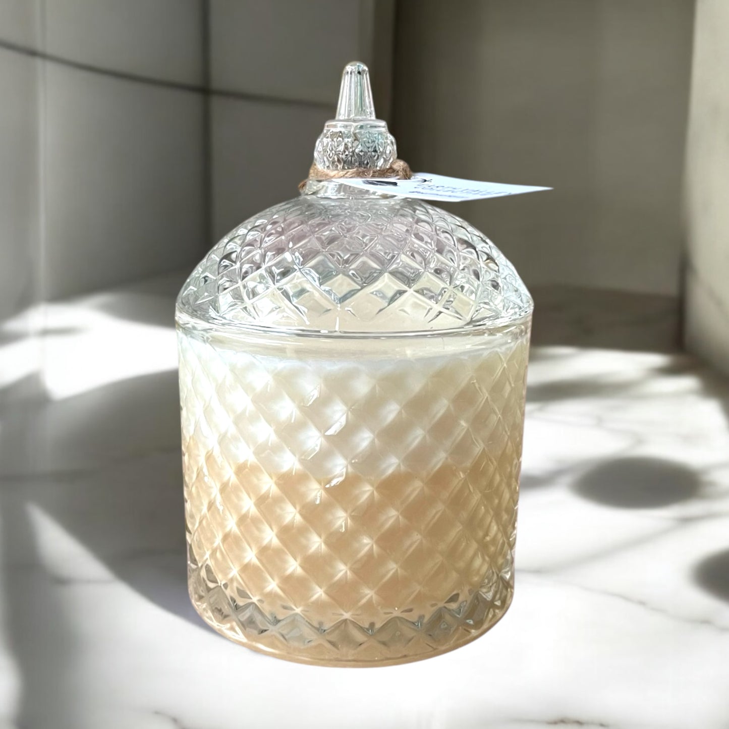 Two Tone Crystal Jar Candle