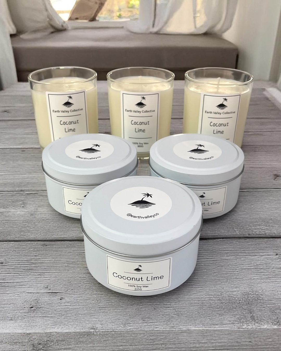 Coastal Collection Flower Candle