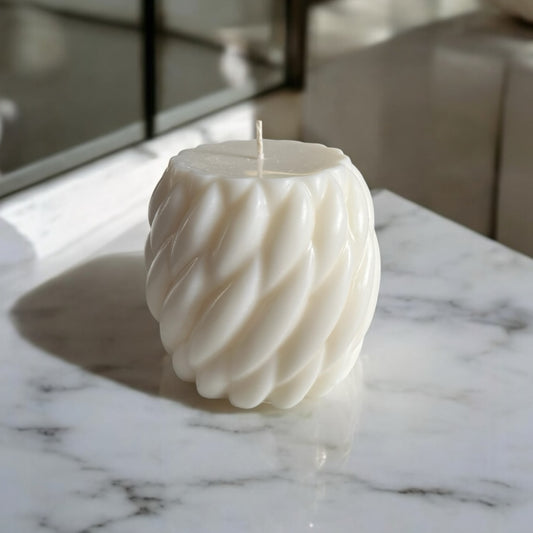 Rope Twist Decorative Candle