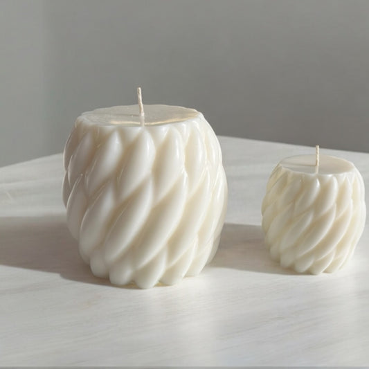 Rope Twist Decorative Candle